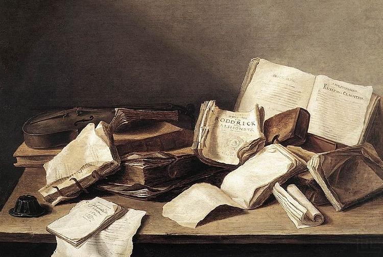 Still Life of Books, Jan Davidz de Heem